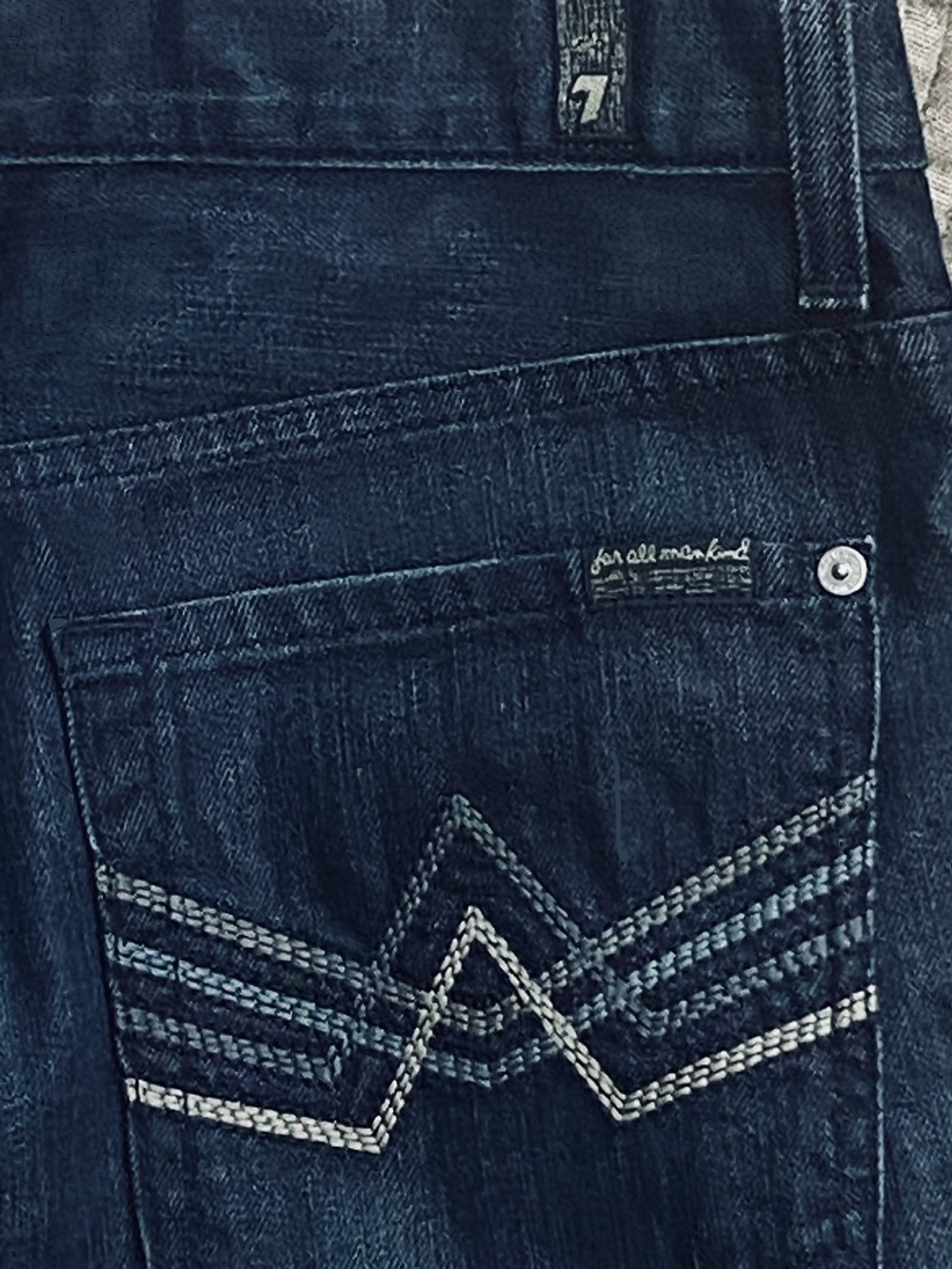 NWT Seven 7 Jeans Straight Standard Creased Beck Mens Gift - Picture 5 of 5